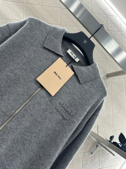 25fw Collar knit cardigan