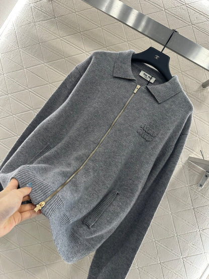 25fw Collar knit cardigan