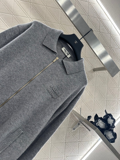 25fw Collar knit cardigan