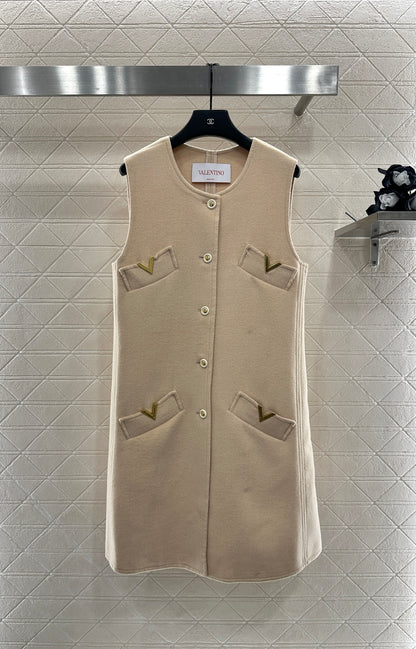 25fw Double sided nylon pocket vest