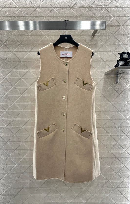 25fw Double sided nylon pocket vest