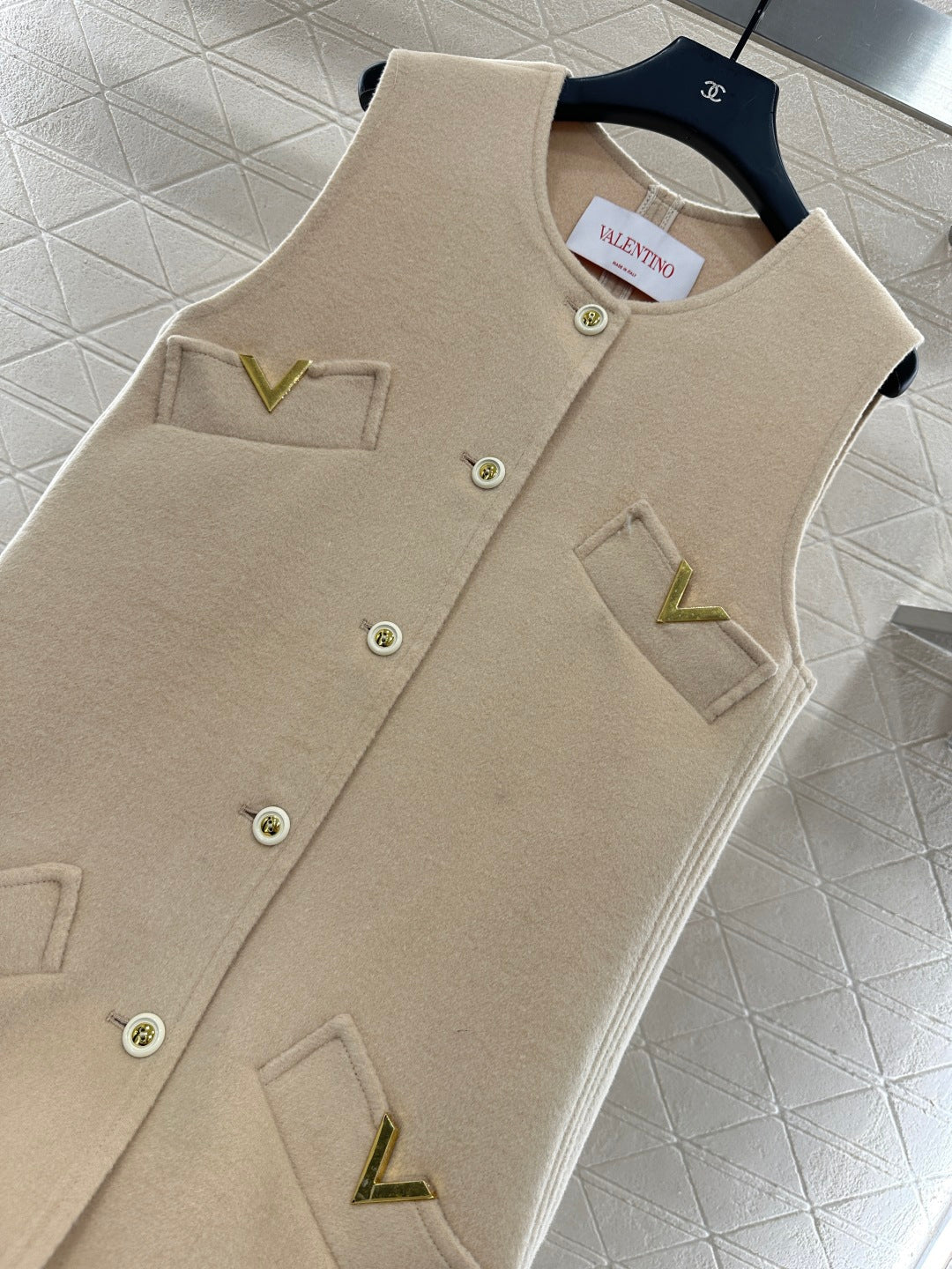 25fw Double sided nylon pocket vest