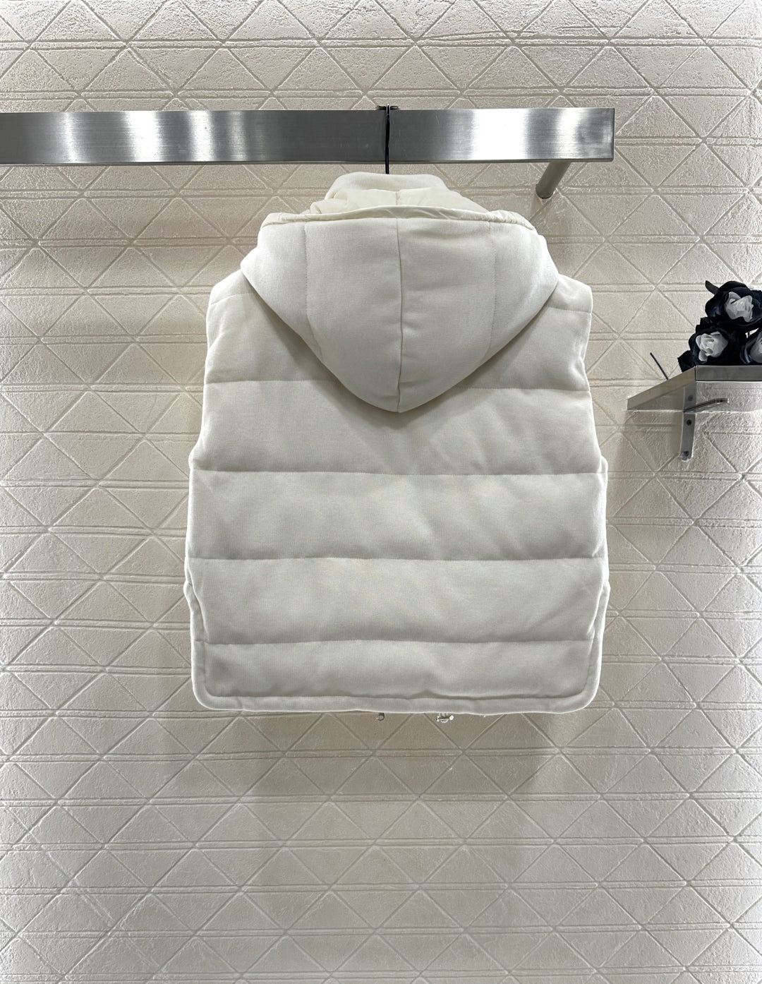 25fw Detachable hooded double-sided down vest