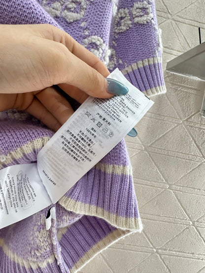 25fw Jacquard Knitted Short Sleeve