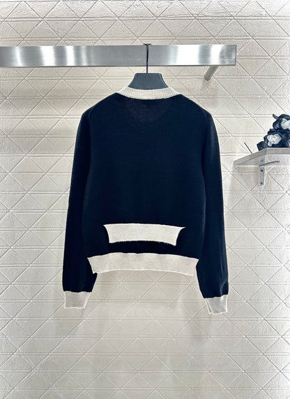 25fw Color blocking pocket sweater