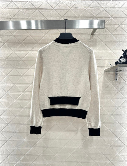 25fw Color blocking pocket sweater