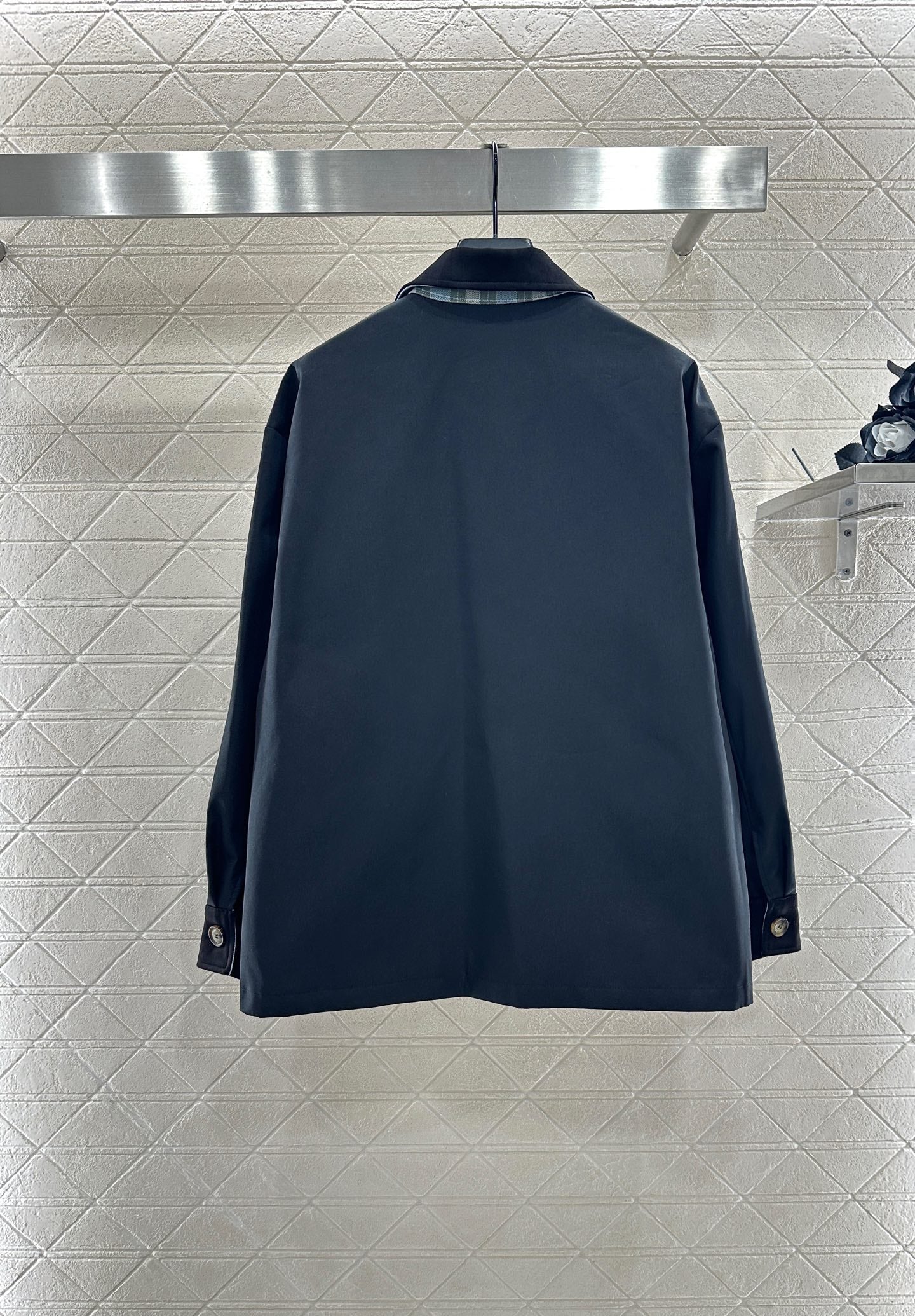 25fw Leather tag pocket jacket