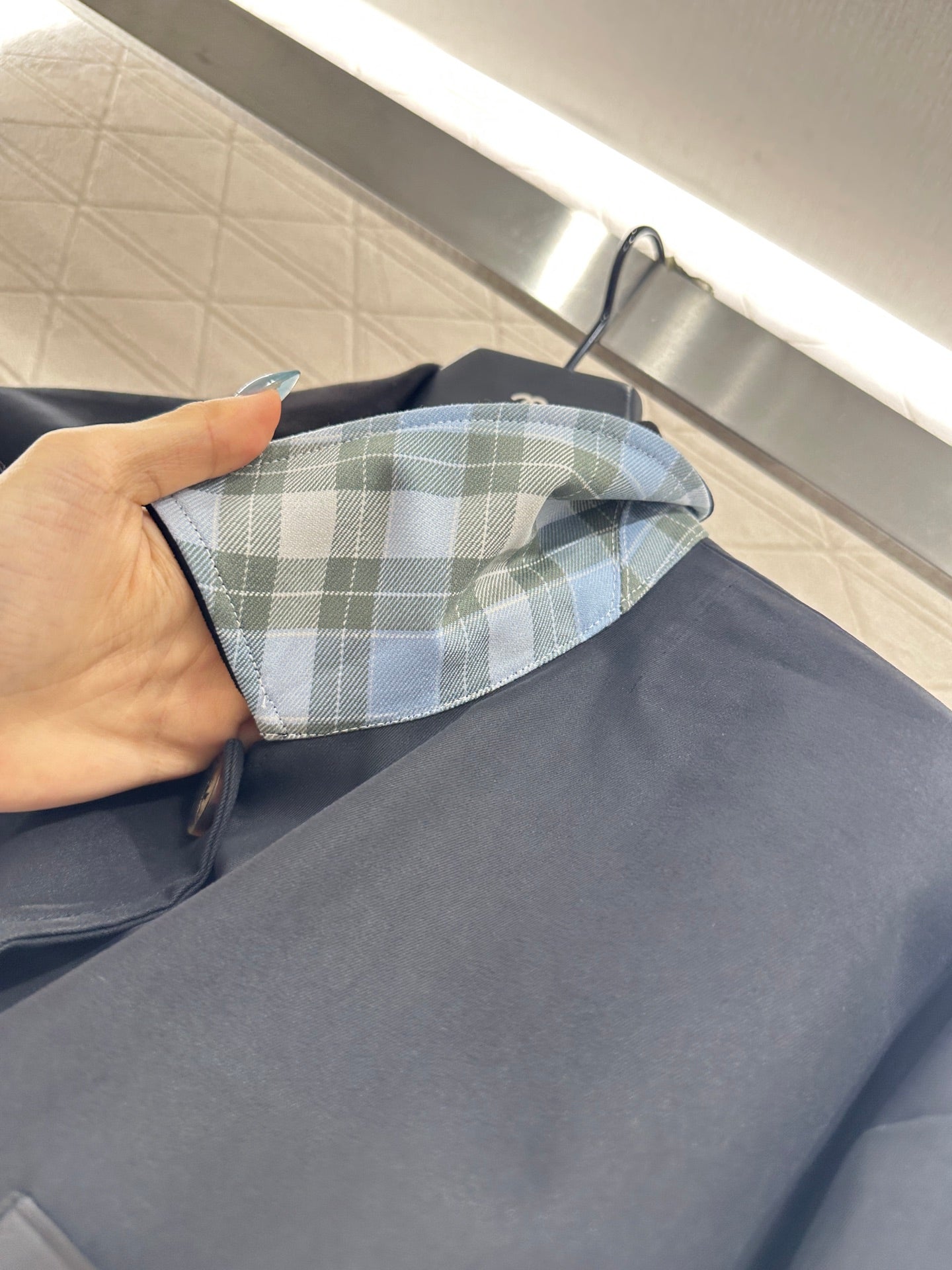 25fw Leather tag pocket jacket