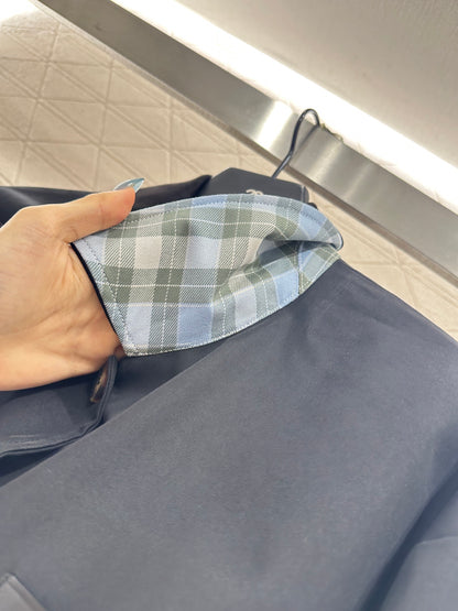 25fw Leather tag pocket jacket