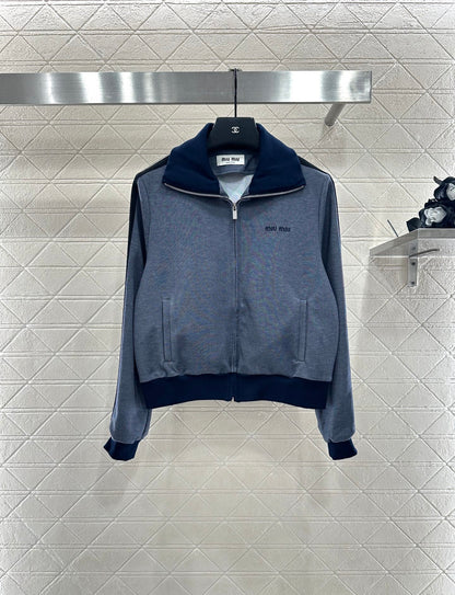 25fw Color blocking jacket and pants set