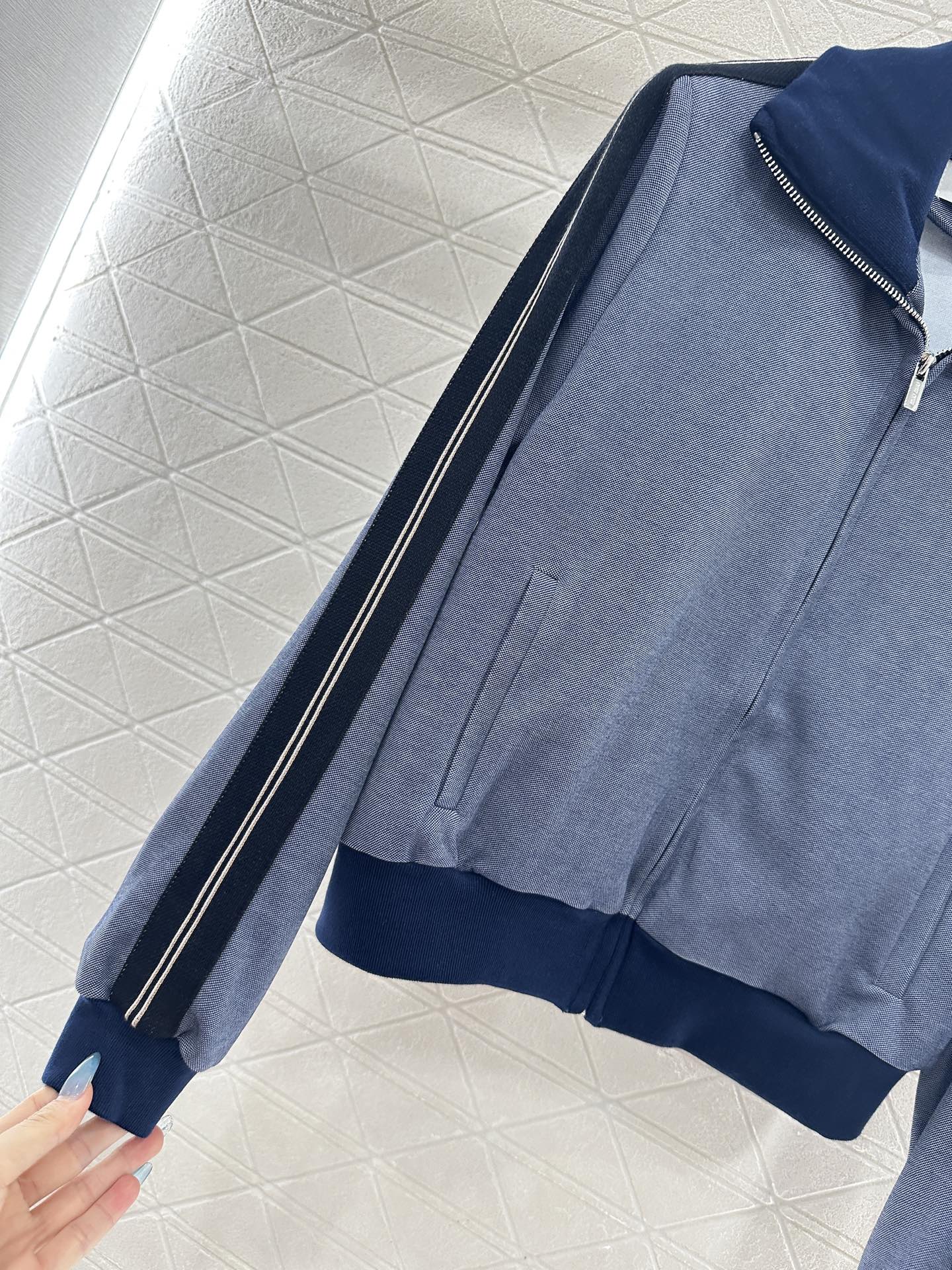 25fw Color blocking jacket and pants set