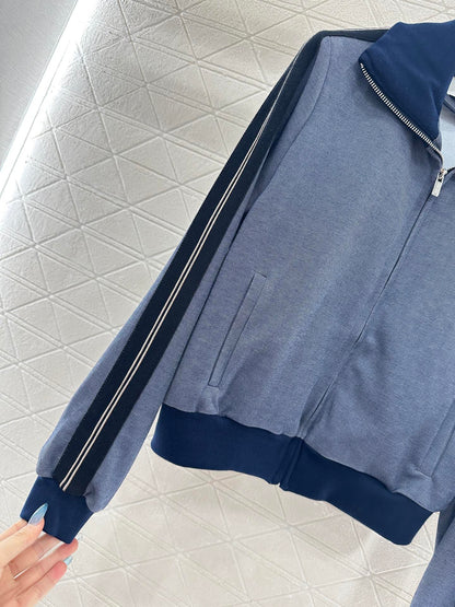 25fw Color blocking jacket and pants set