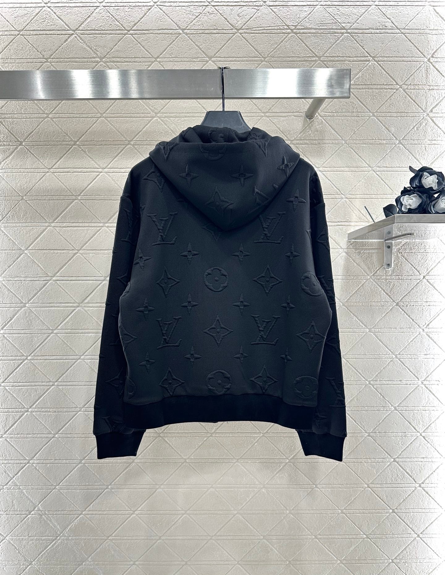 25fw Embossed hooded set