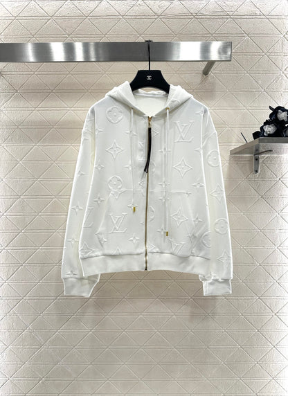 25fw Embossed hooded set