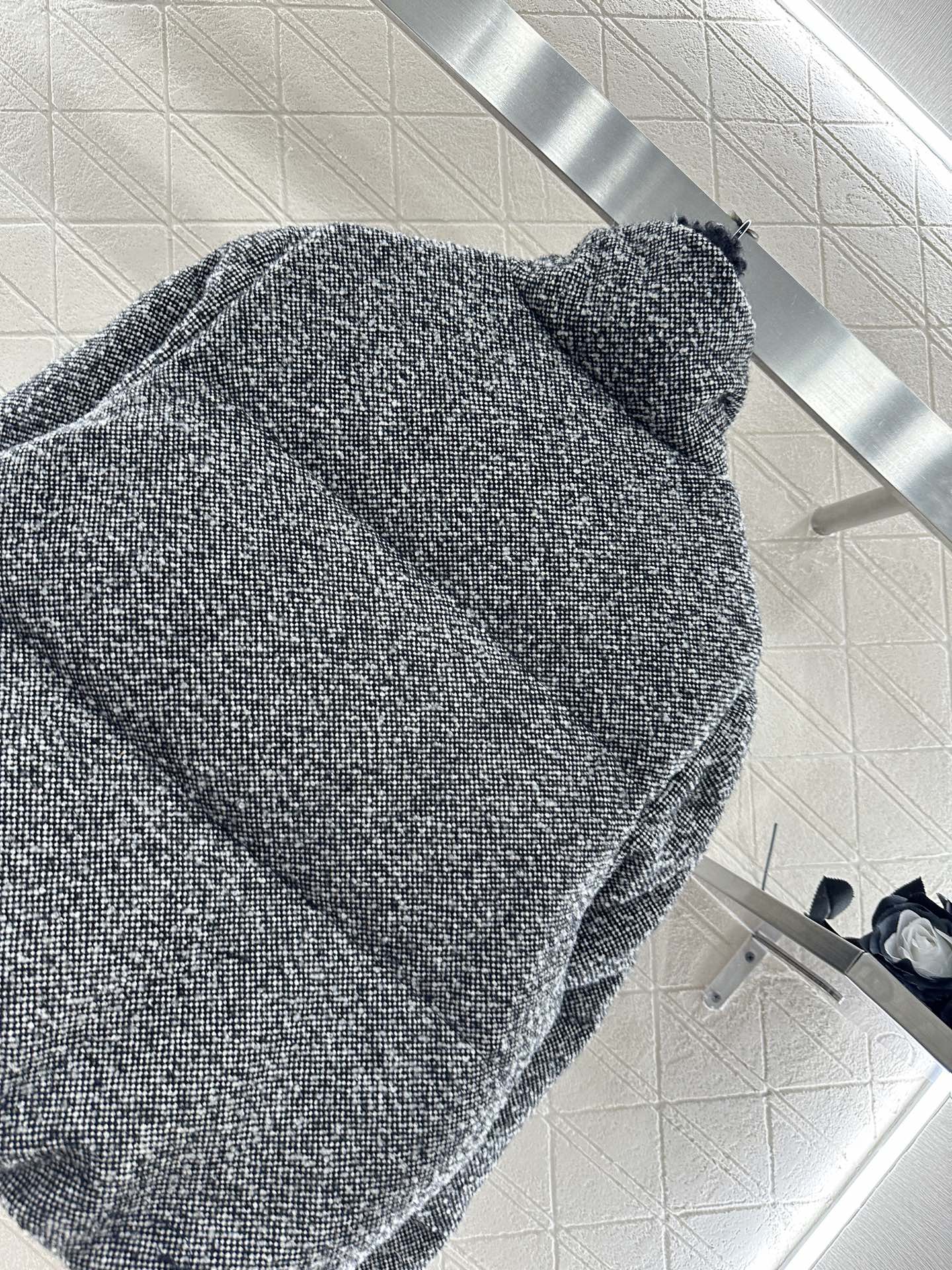 25fw Standing collar woolen down jacket