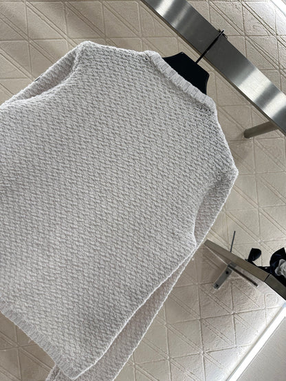 25fw Knitted patchwork zipper down jacket