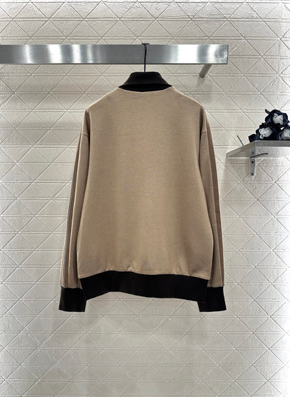 25fw Color blocking jacket shorts set