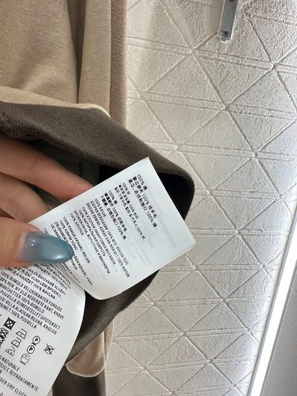 25fw Color blocking jacket shorts set