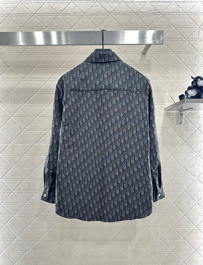 25fw Jacquard collar shirt