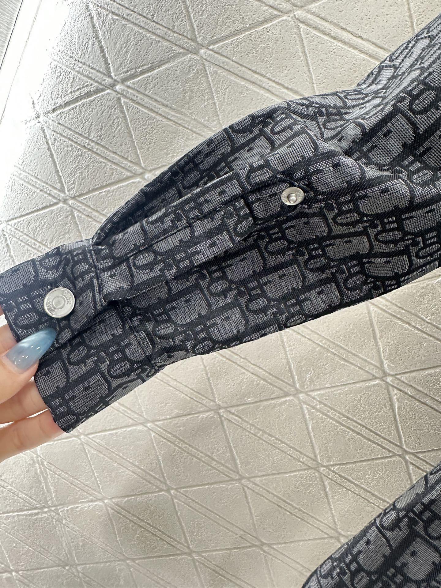 25fw Jacquard collar shirt