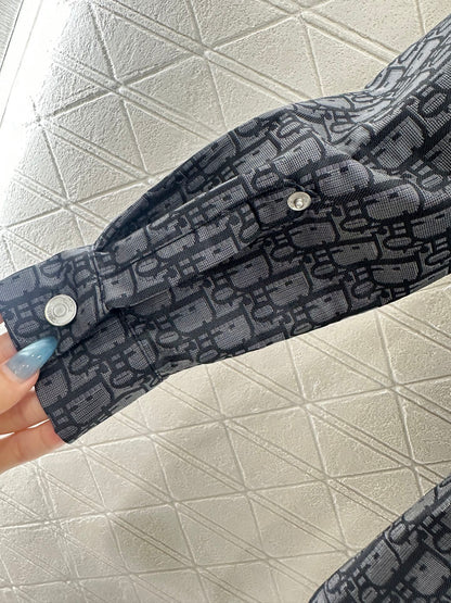 25fw Jacquard collar shirt