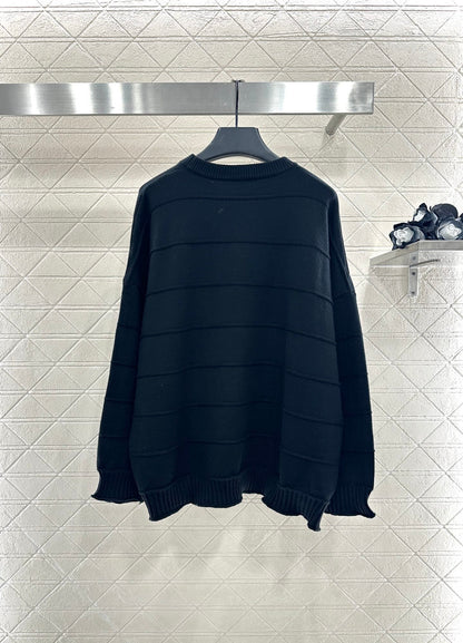 25fw Head letter knitted top and pants set