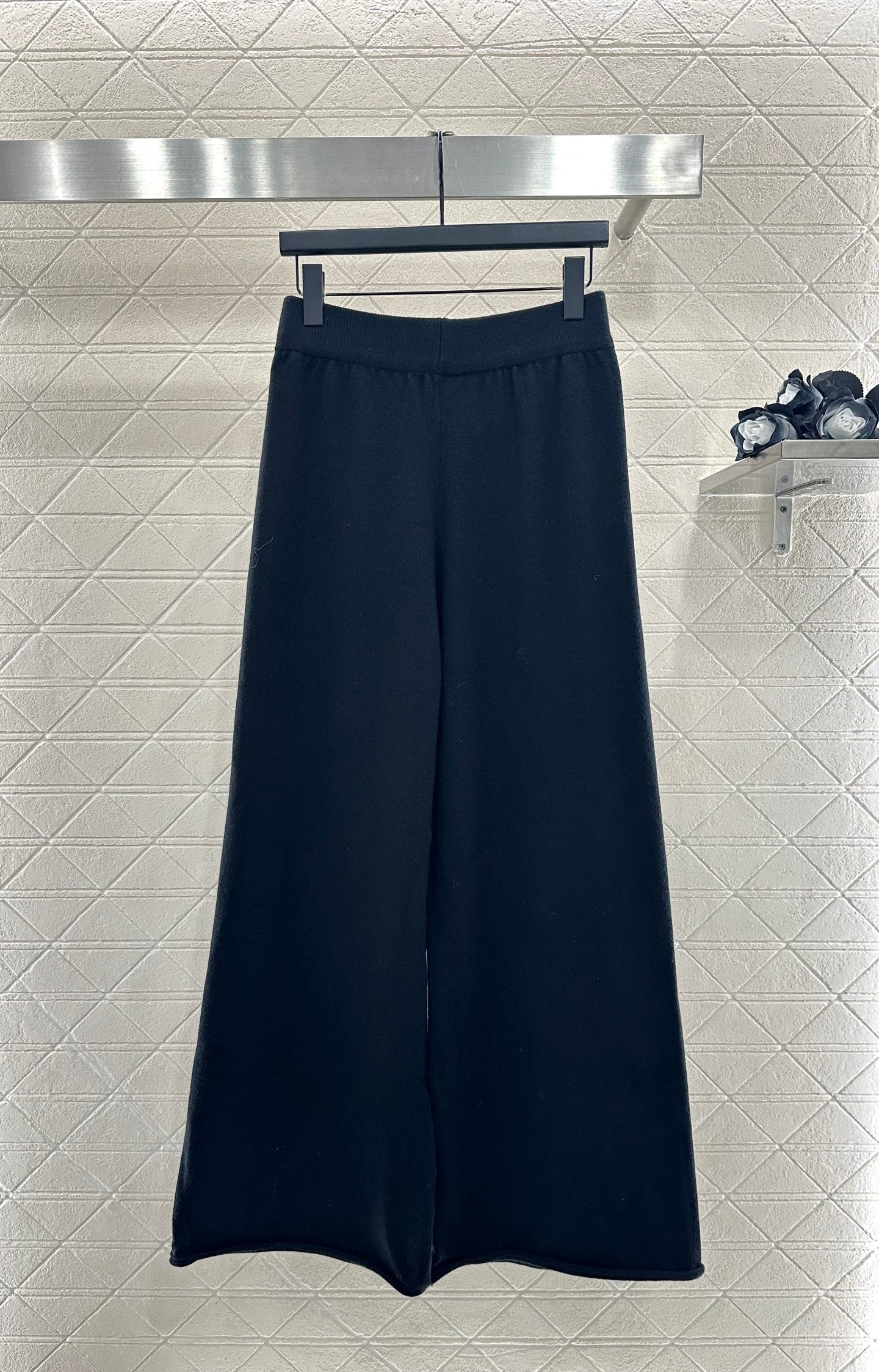 25fw Head letter knitted top and pants set