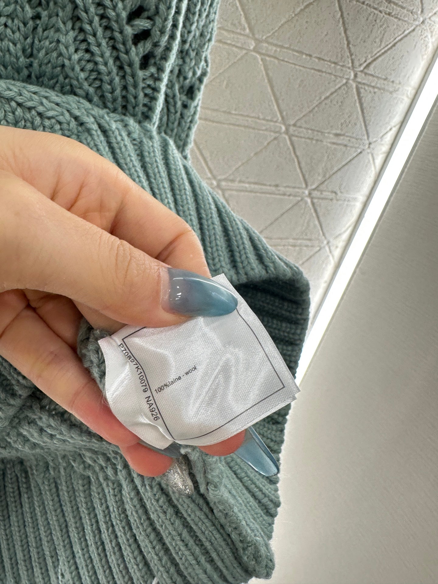 25fw Bow hollow knitted skirt