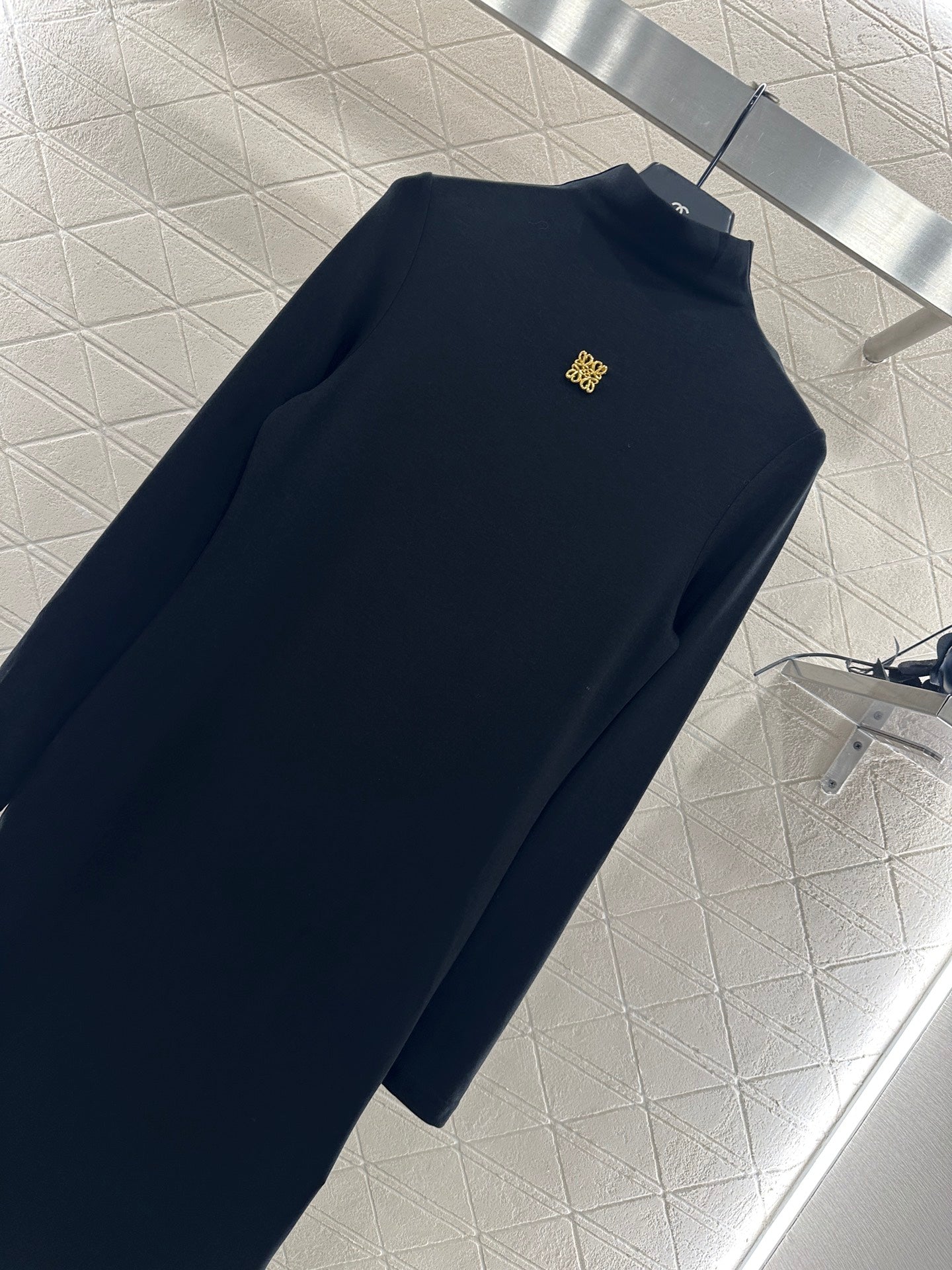 25fw Tailored Totem High Collar Bottom Dress