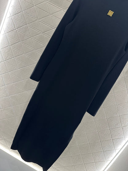 25fw Tailored Totem High Collar Bottom Dress