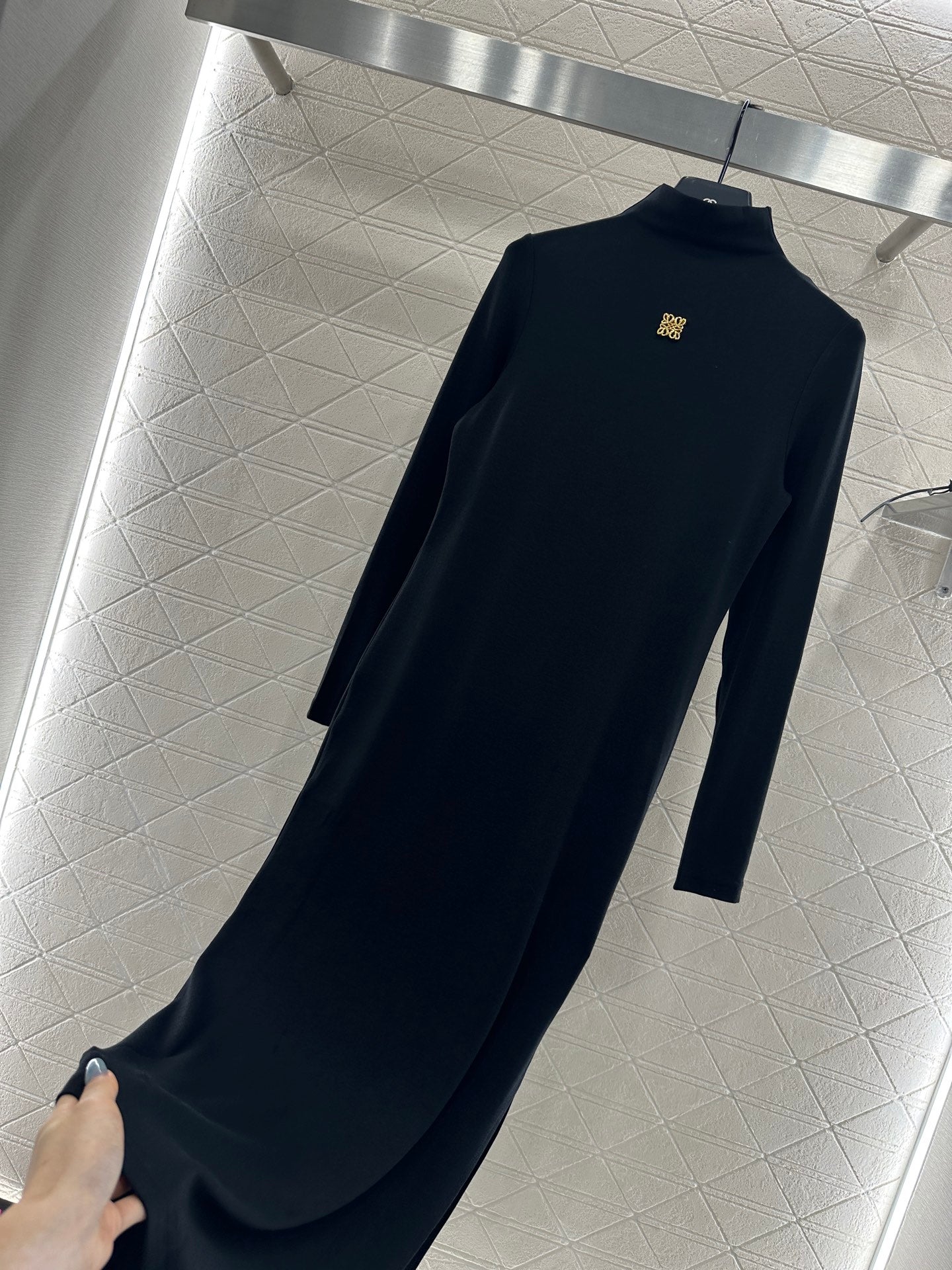 25fw Tailored Totem High Collar Bottom Dress