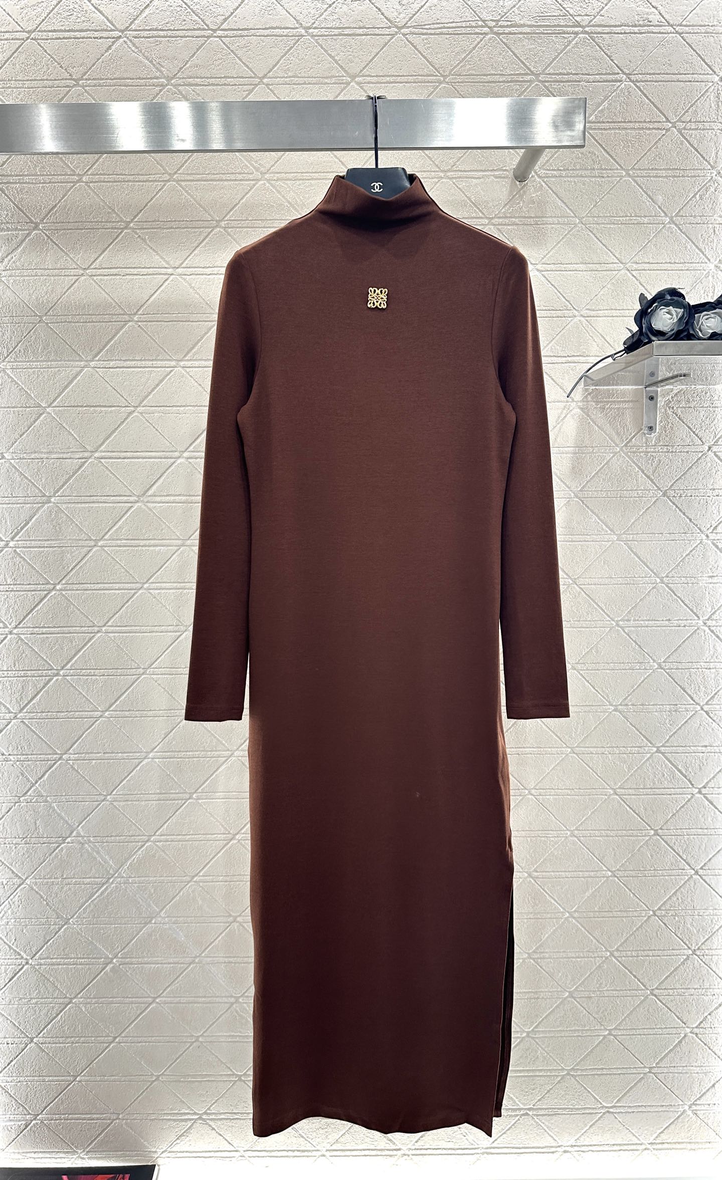 25fw Tailored Totem High Collar Bottom Dress