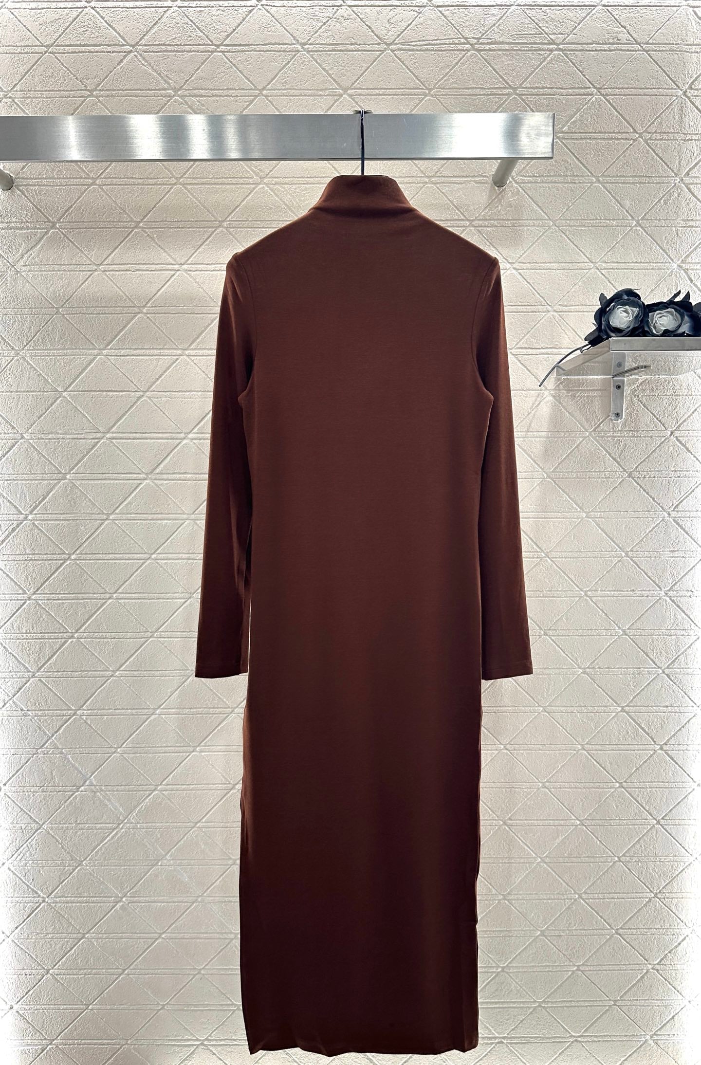 25fw Tailored Totem High Collar Bottom Dress