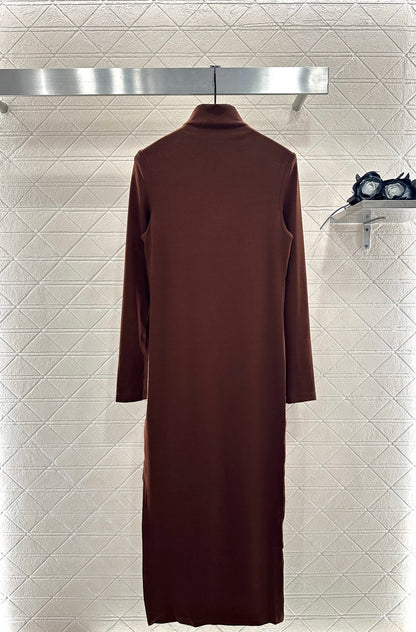 25fw Tailored Totem High Collar Bottom Dress