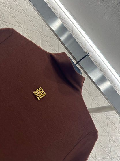 25fw Tailored Totem High Collar Bottom Dress