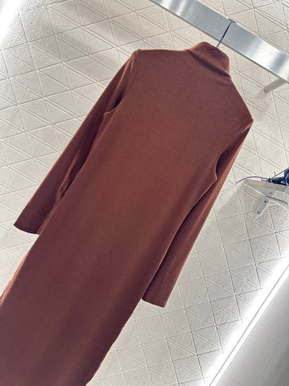 25fw Tailored Totem High Collar Bottom Dress