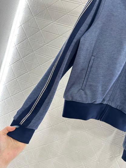 25fw Color blocking jacket short skirt set