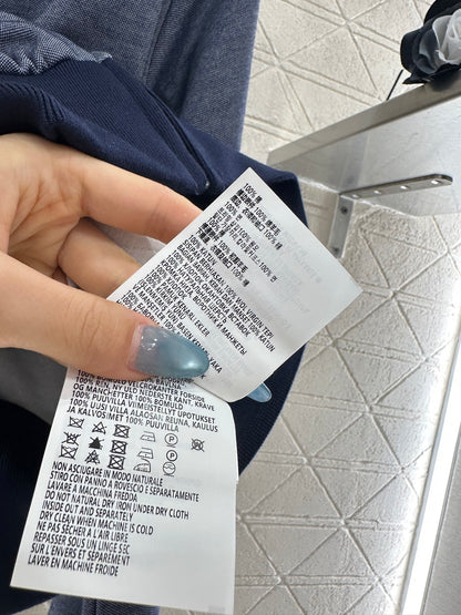 25fw Color blocking jacket short skirt set