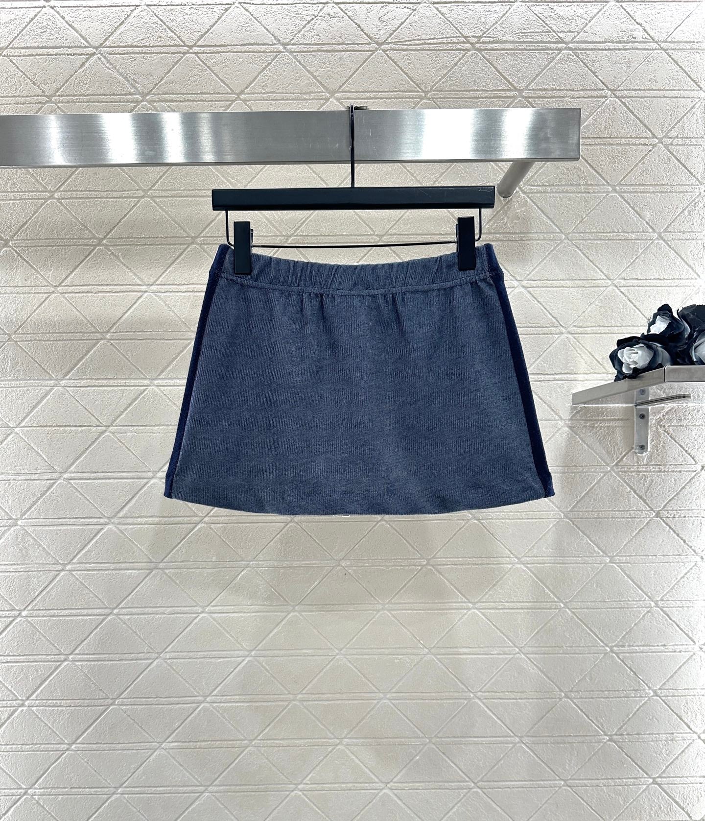 25fw Color blocking jacket short skirt set