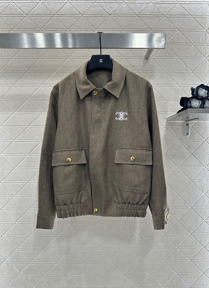 Jacket jacket pleated skirt set