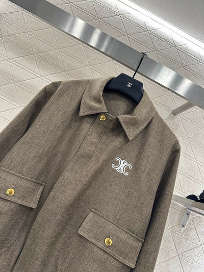 Jacket jacket pleated skirt set