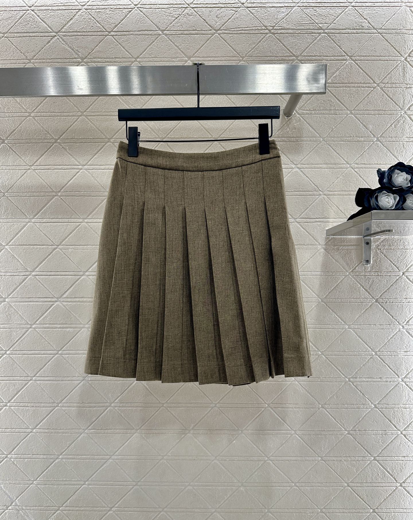 Jacket jacket pleated skirt set