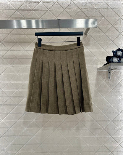 Jacket jacket pleated skirt set