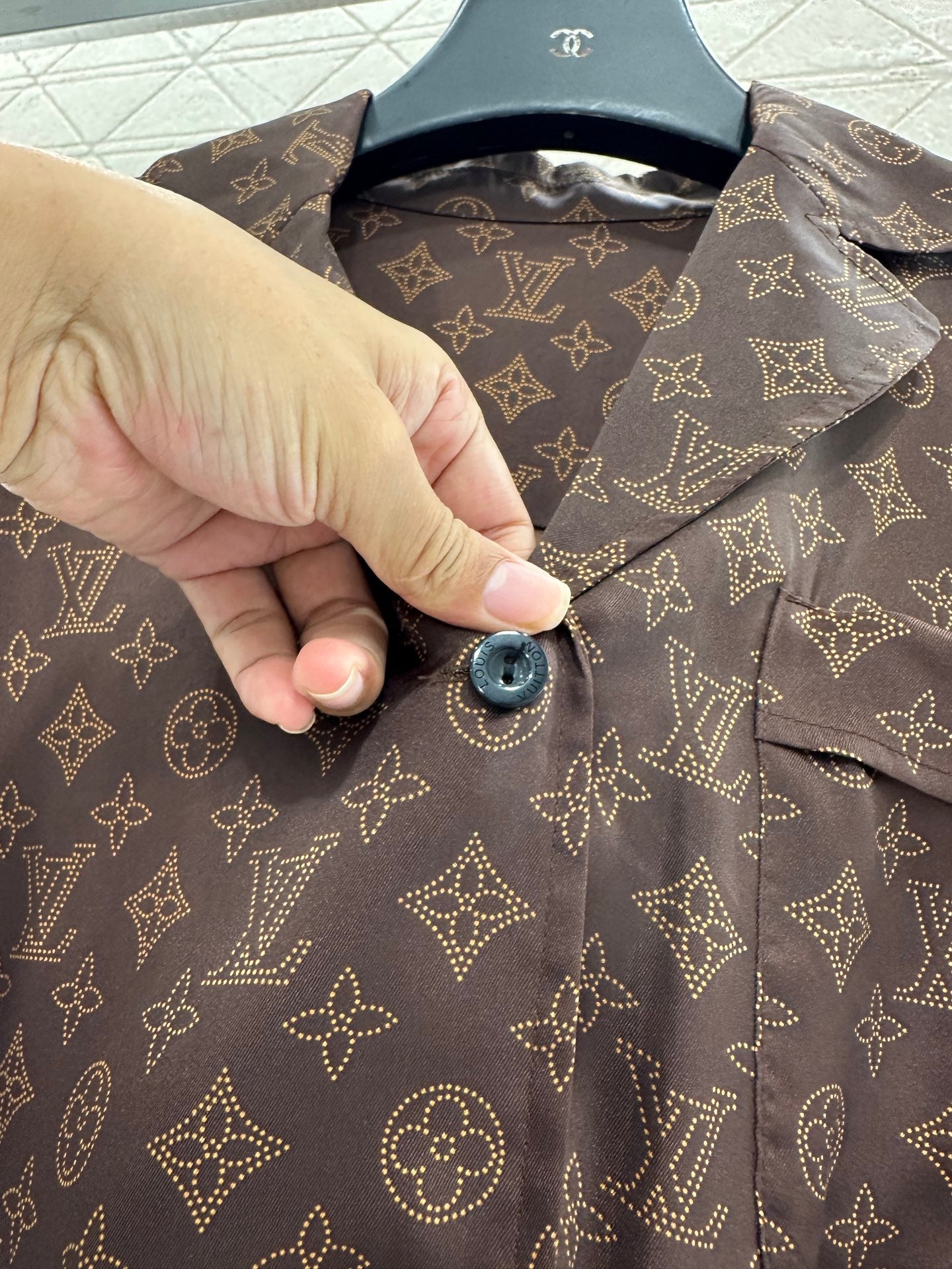 Printed belt lining dress