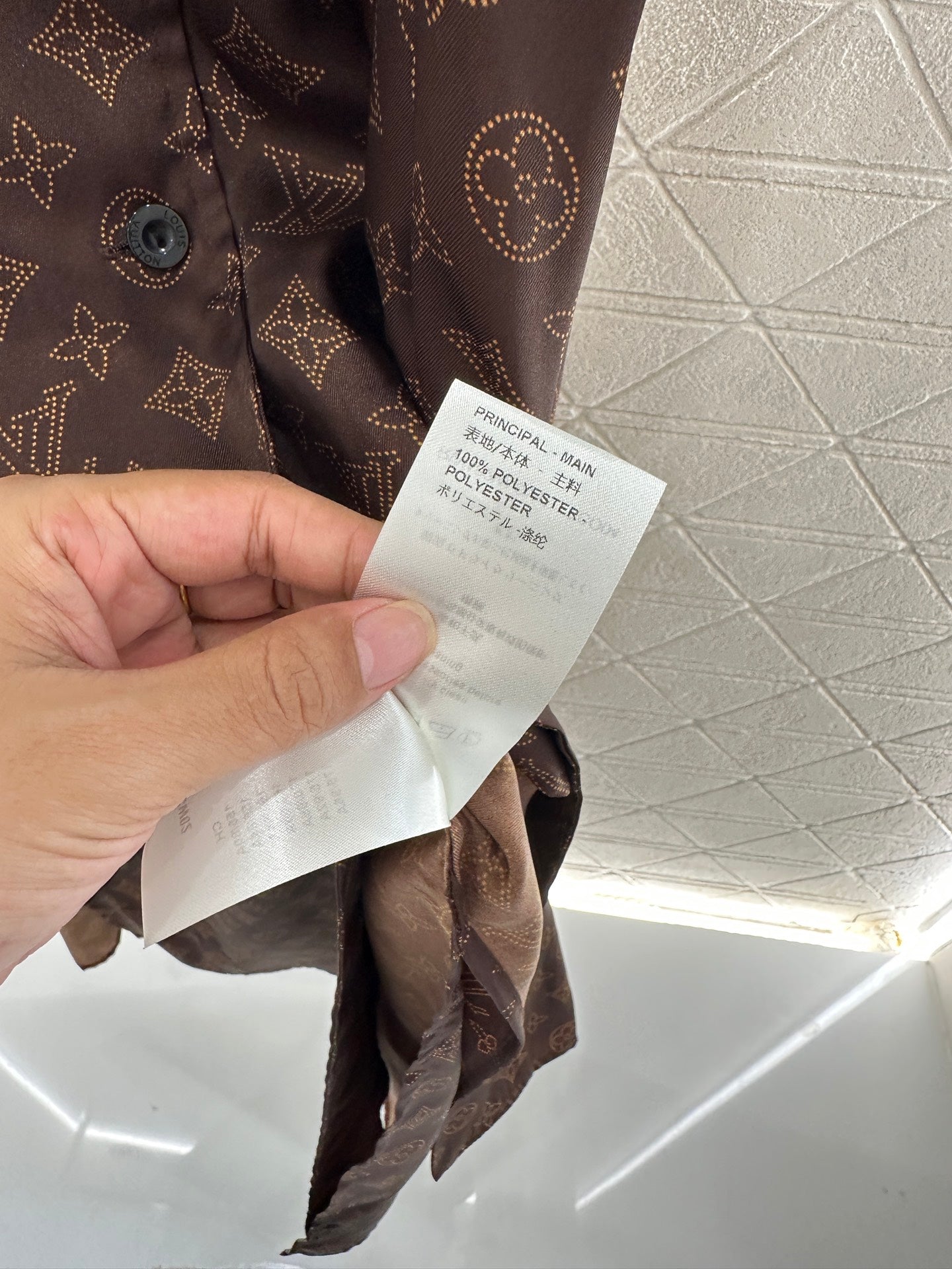 Printed belt lining dress