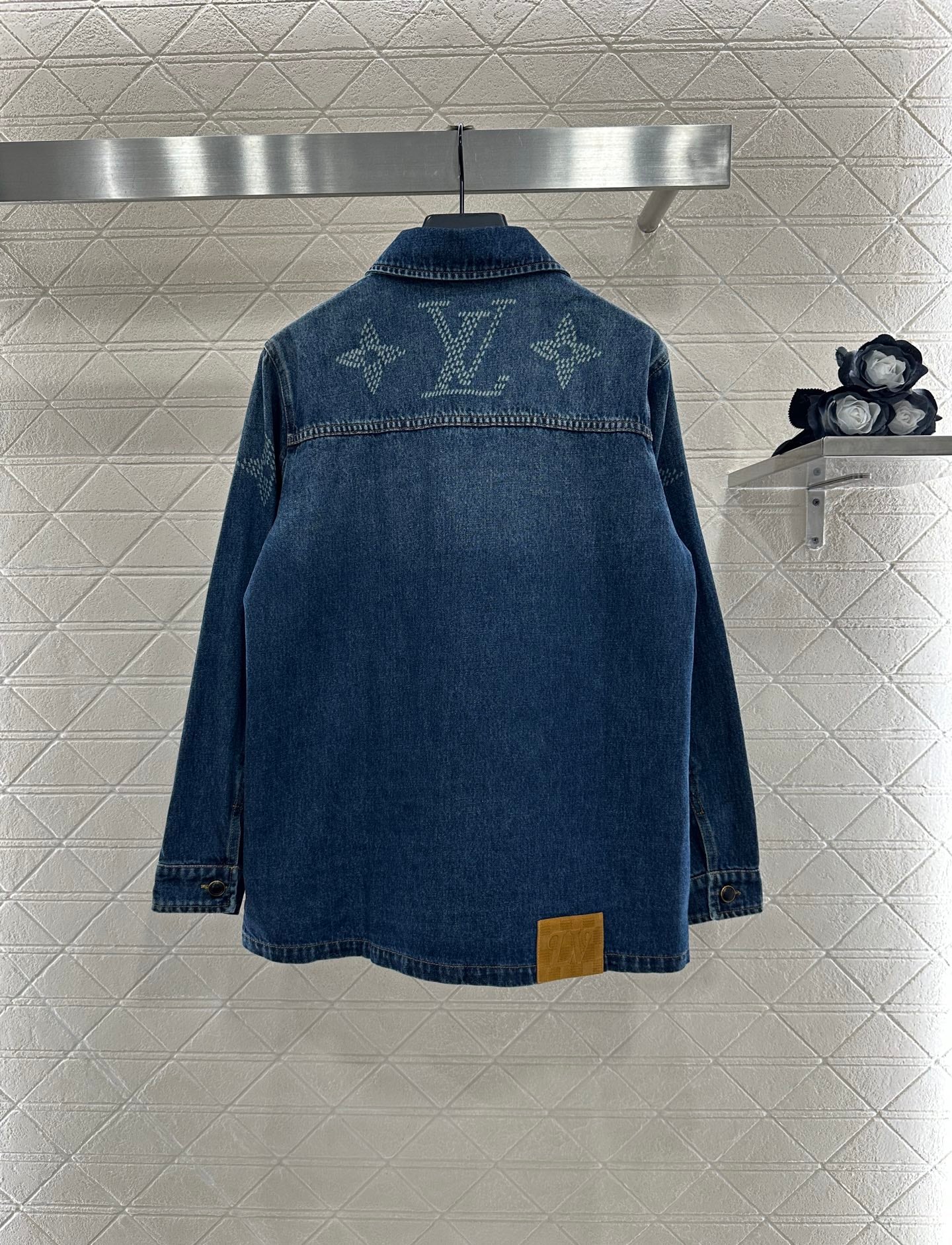Laser printed denim shirt