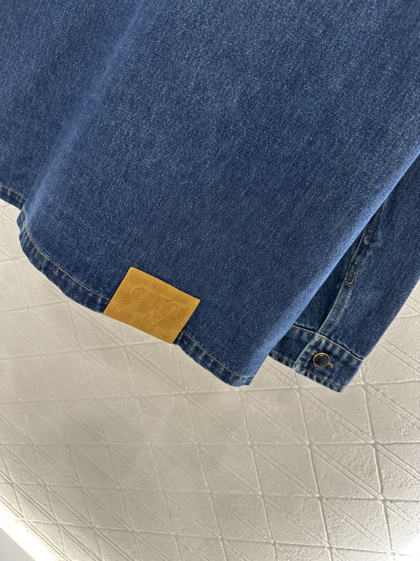 Laser printed denim shirt