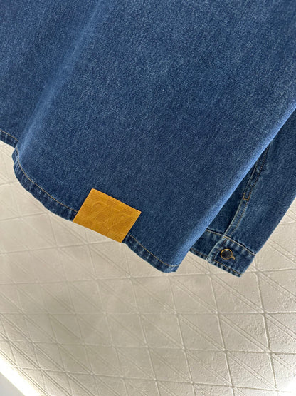 Laser printed denim shirt