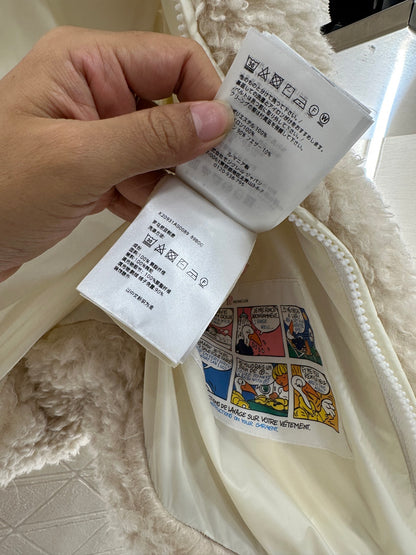 Teddy plush zipper down vest