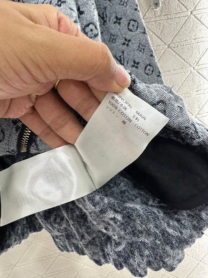 Jacquard hooded jacket